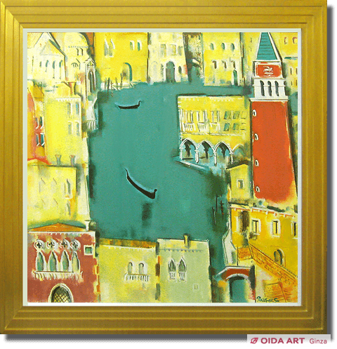 佐藤泰生 ベニス（緑の運河） | 絵画など美術品の販売と買取 | 東京