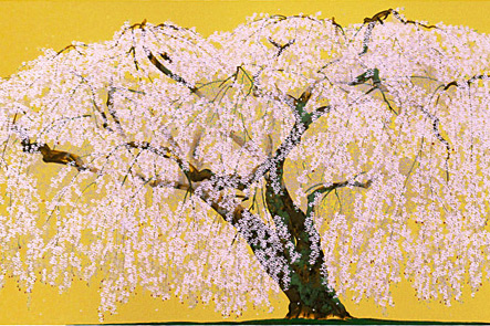 中島千波 久遠寺の瀧桜（3） | 絵画など美術品の販売と買取 | 東京