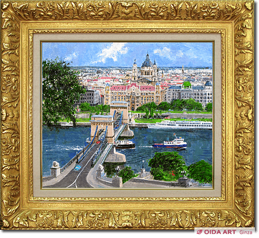 小田切訓 ドナウの橋 | 絵画など美術品の販売と買取 | 東京・銀座 おい