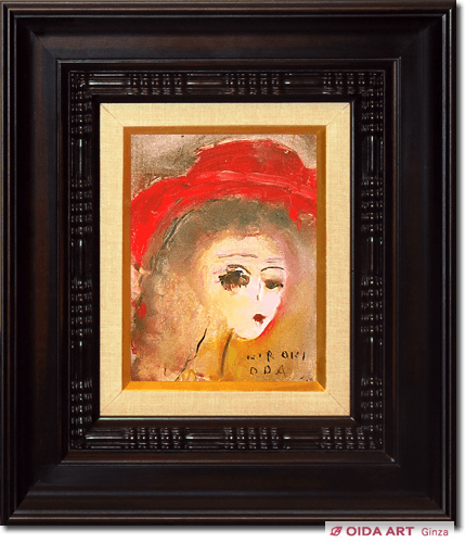 織田広喜 少女（赤帽子） | 絵画など美術品の販売と買取 | 東京・銀座