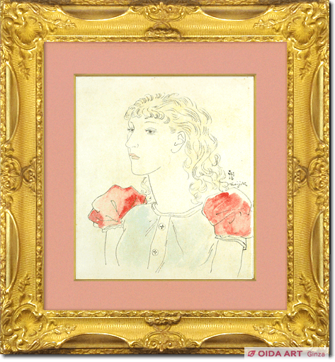 藤田嗣治 婦人像（マドレーヌ） | 絵画など美術品の販売と買取 | 東京