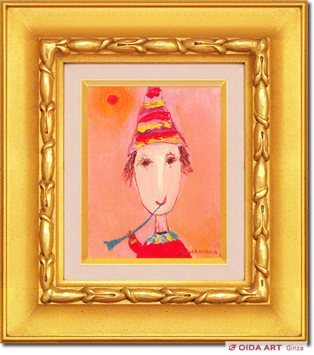 塙賢三道化油絵