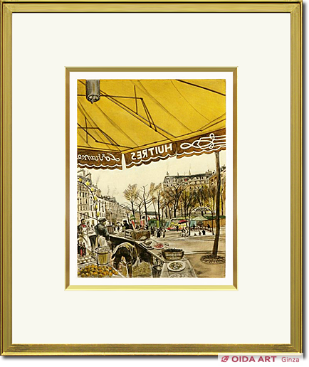 藤田嗣治 魅せられし河『テルヌ広場』 | 絵画など美術品の販売と買取