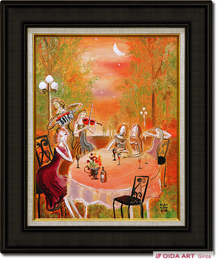 織田広比古 ワイン色の森にて | 絵画など美術品の販売と買取 | 東京