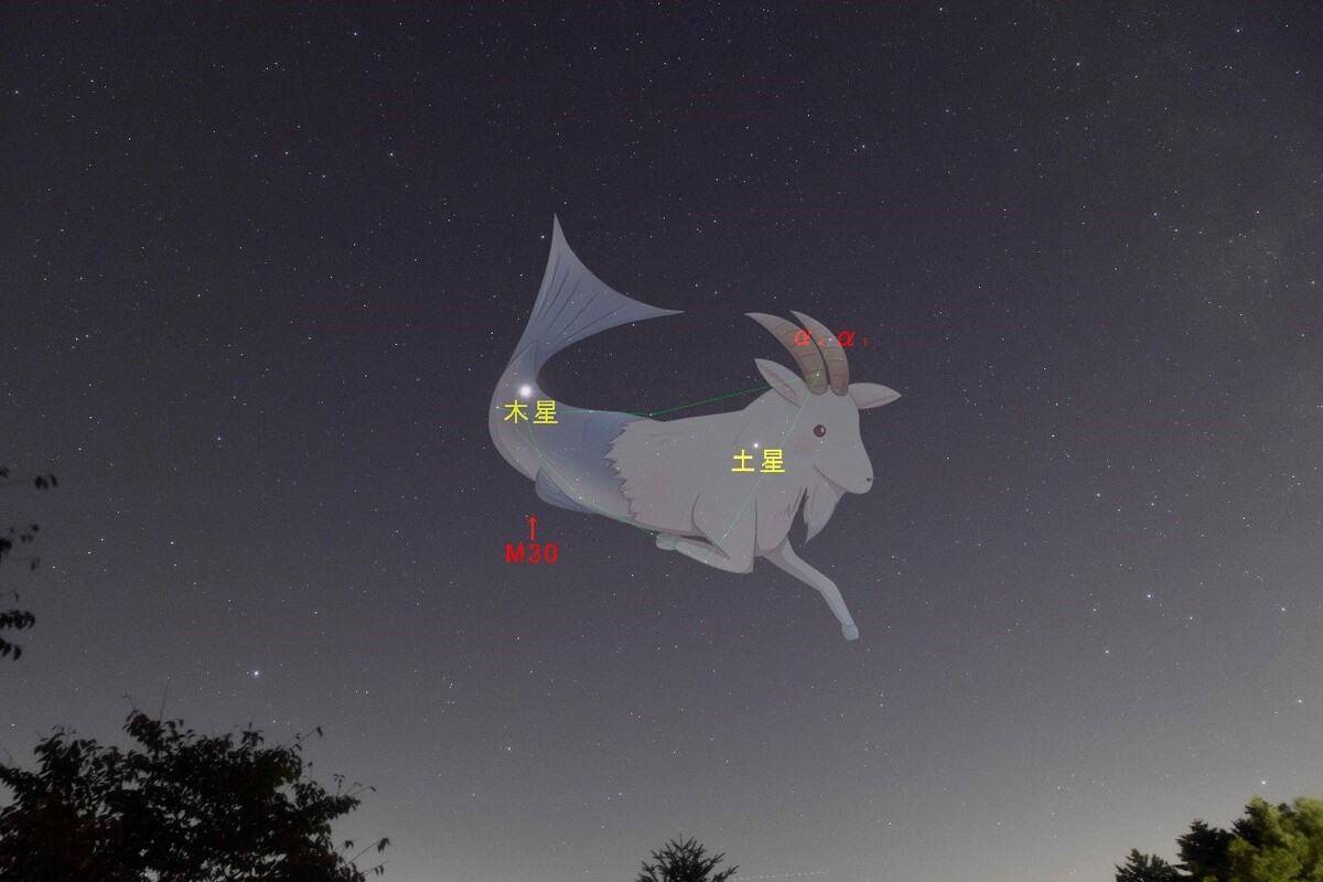 秋の星座 「やぎ座」のお話 | 愛知県の星空の聖地“奥三河”星空観察案内