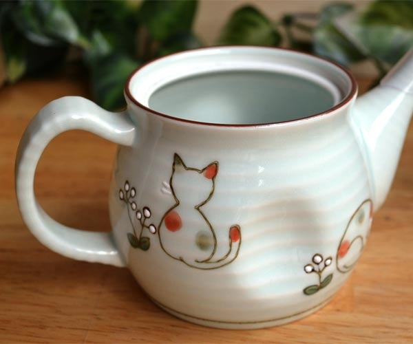 有田焼急須 猫 後手