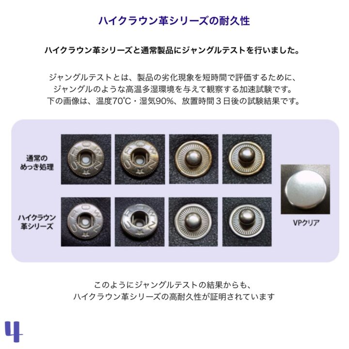 HIGH CROWN ジャンパーホック (極小/ No.7070) 黒ニッケル《革の為に