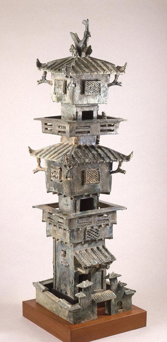 緑釉楼閣｜展示中の日本・東洋のやきもの｜コレクション｜岡田美術館