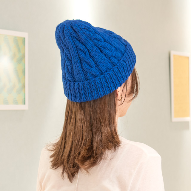 レシピNo.OKH-0034 縄編みの帽子（FR25-3） オカダヤ(okadaya) 布