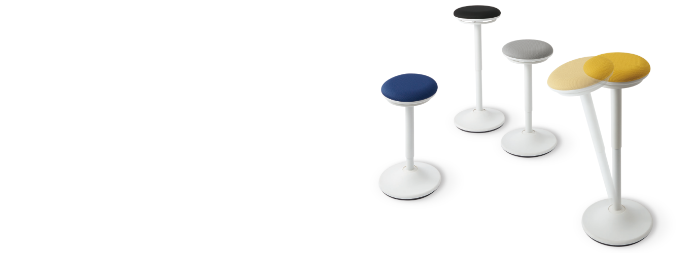 オカムラのパーチングスツール[ピルエット]