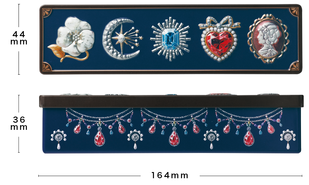 ビジュー缶 - お菓子のミカタ