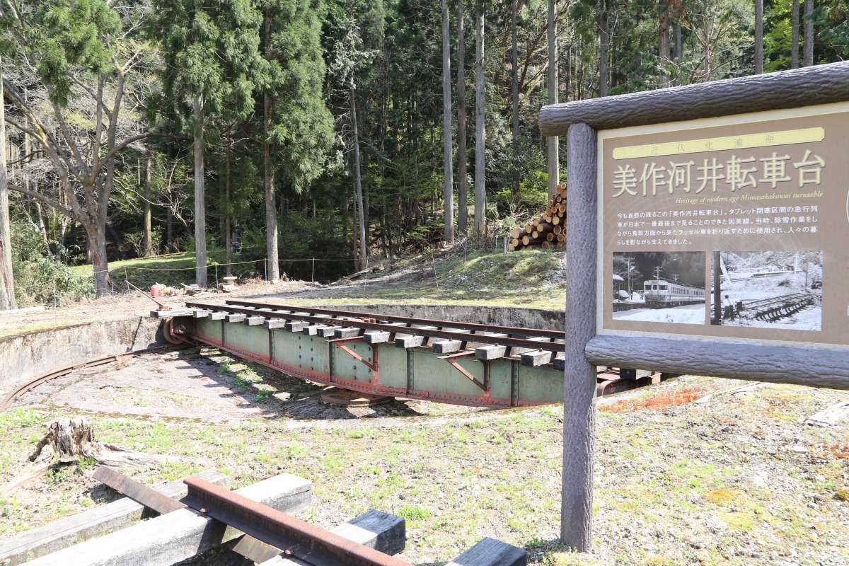 美作河井駅・手動転車台｜スポット｜岡山観光WEB【公式】- 岡山県の