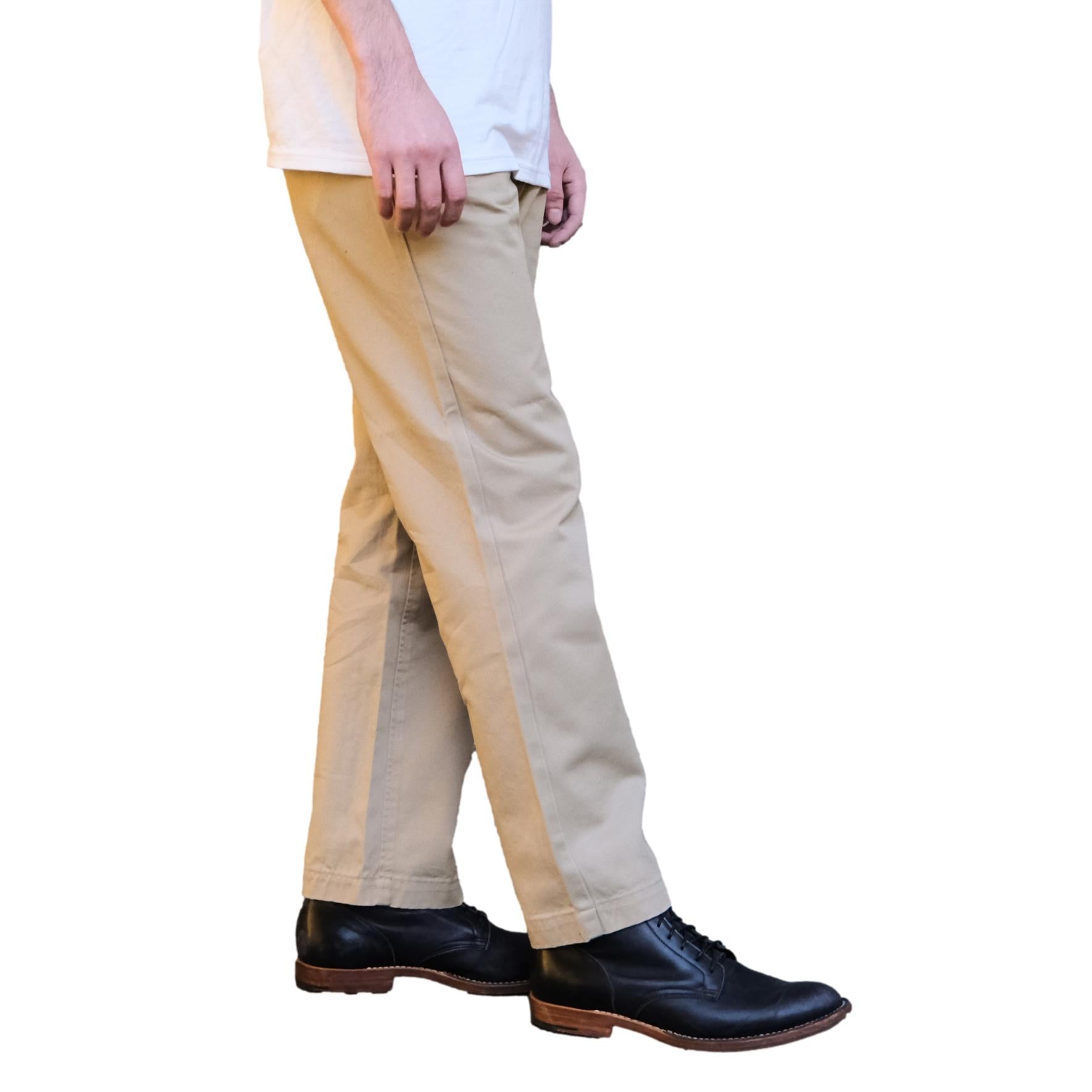 Big John Classic Chino Pants (Beige) - Okayama Denim