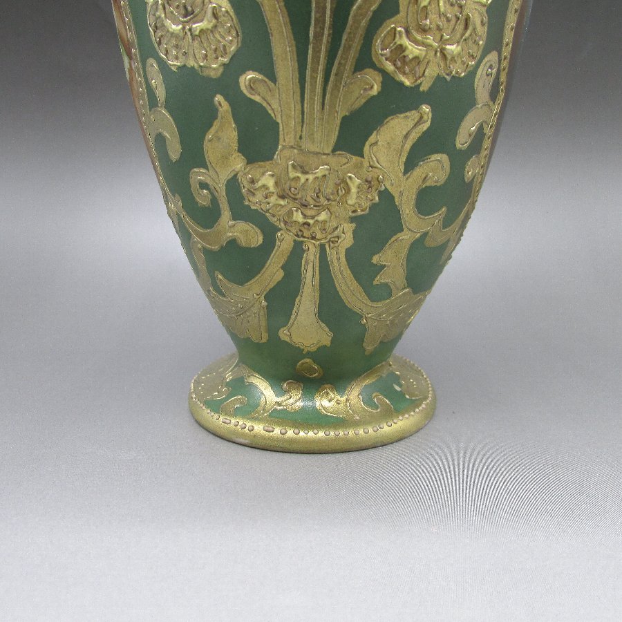 オールドノリタケ 金盛薔薇文バスケット形花瓶 - 敬誠アート [ 公式 ]