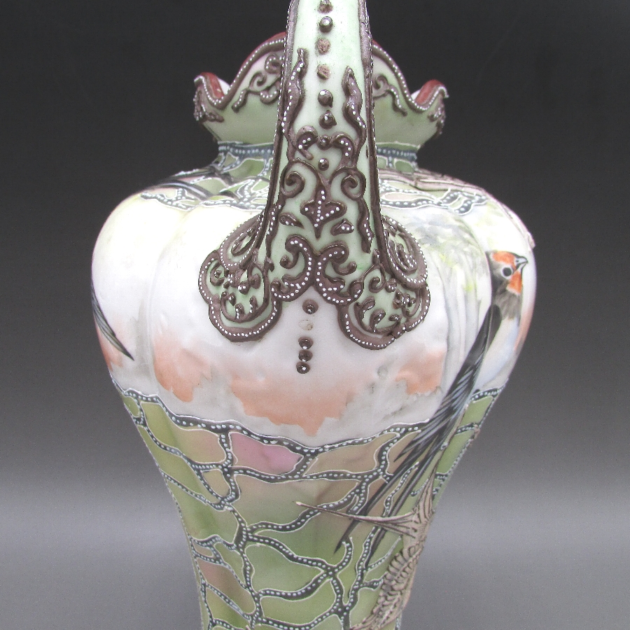 オールドノリタケ 盛上燕文筋肉人型花瓶 - 敬誠アート [ 公式 ]