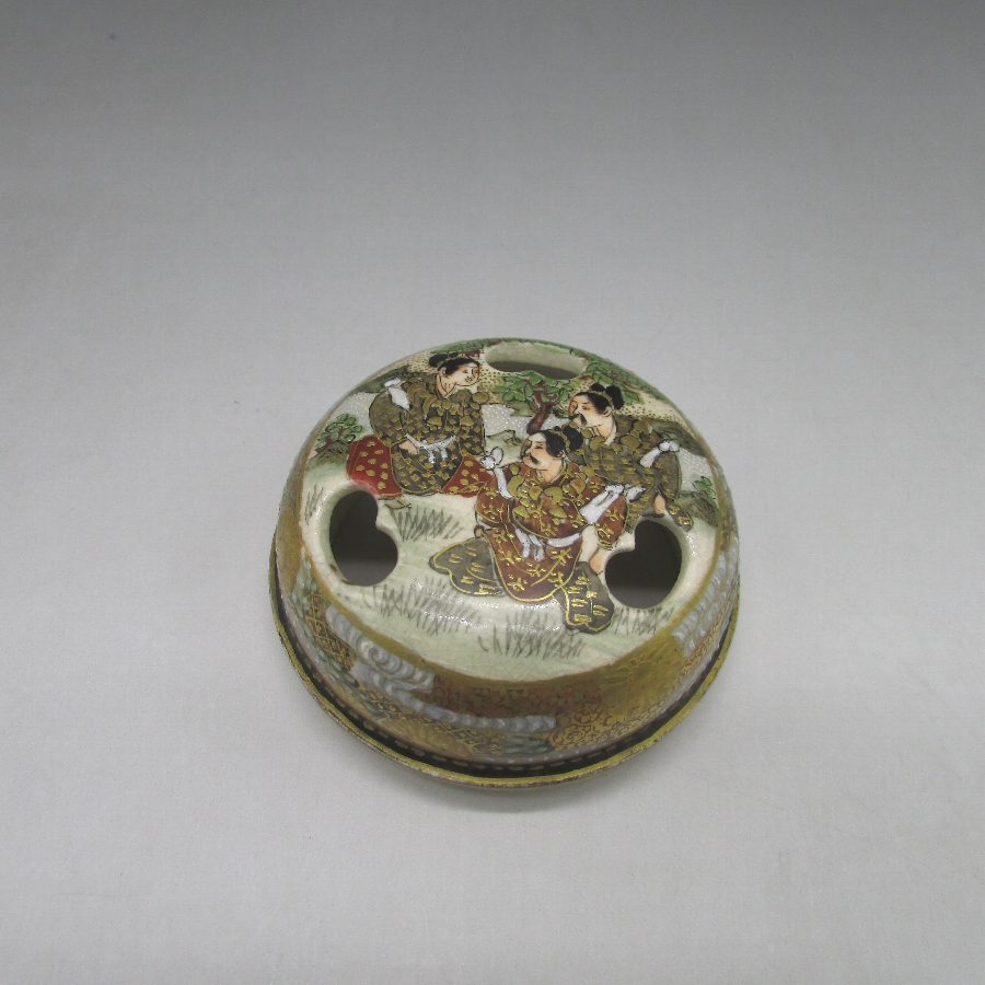 薩摩焼 錦都院春山 人物風俗文香炉 - 敬誠アート [ 公式 ]