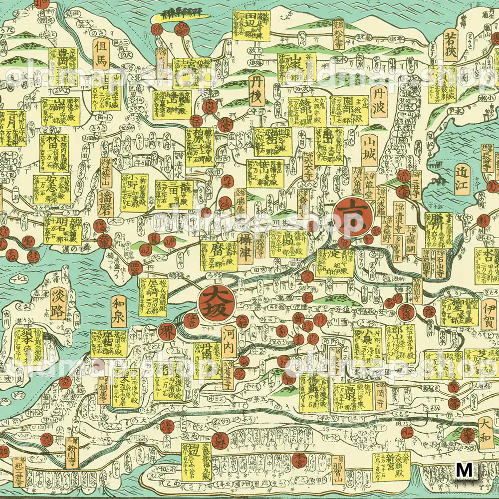 大日本行程大絵図 西日本 慶応元年(1865)– 古地図素材データの