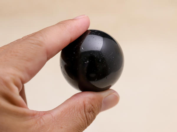 黒水晶（モリオン）丸玉［No.12］ | パワーストーン,天然石,ヒマラヤ