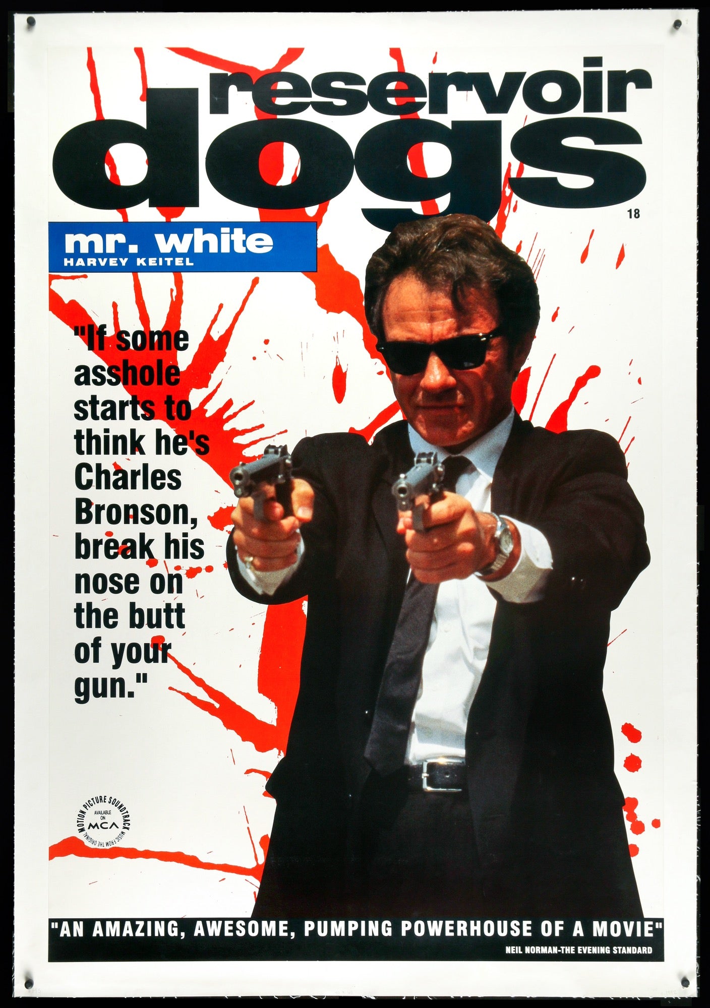 Reservoir Dogs (1992) Original English Forty by Sixty Movie Poster