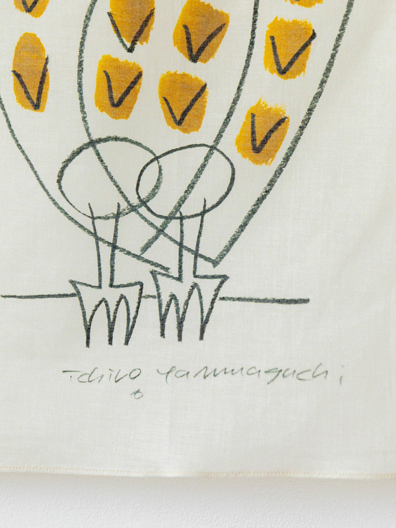 山口一郎 ハンカチ／フクロウ｜ハンカチ・靴下｜オルネ ド フォイユ