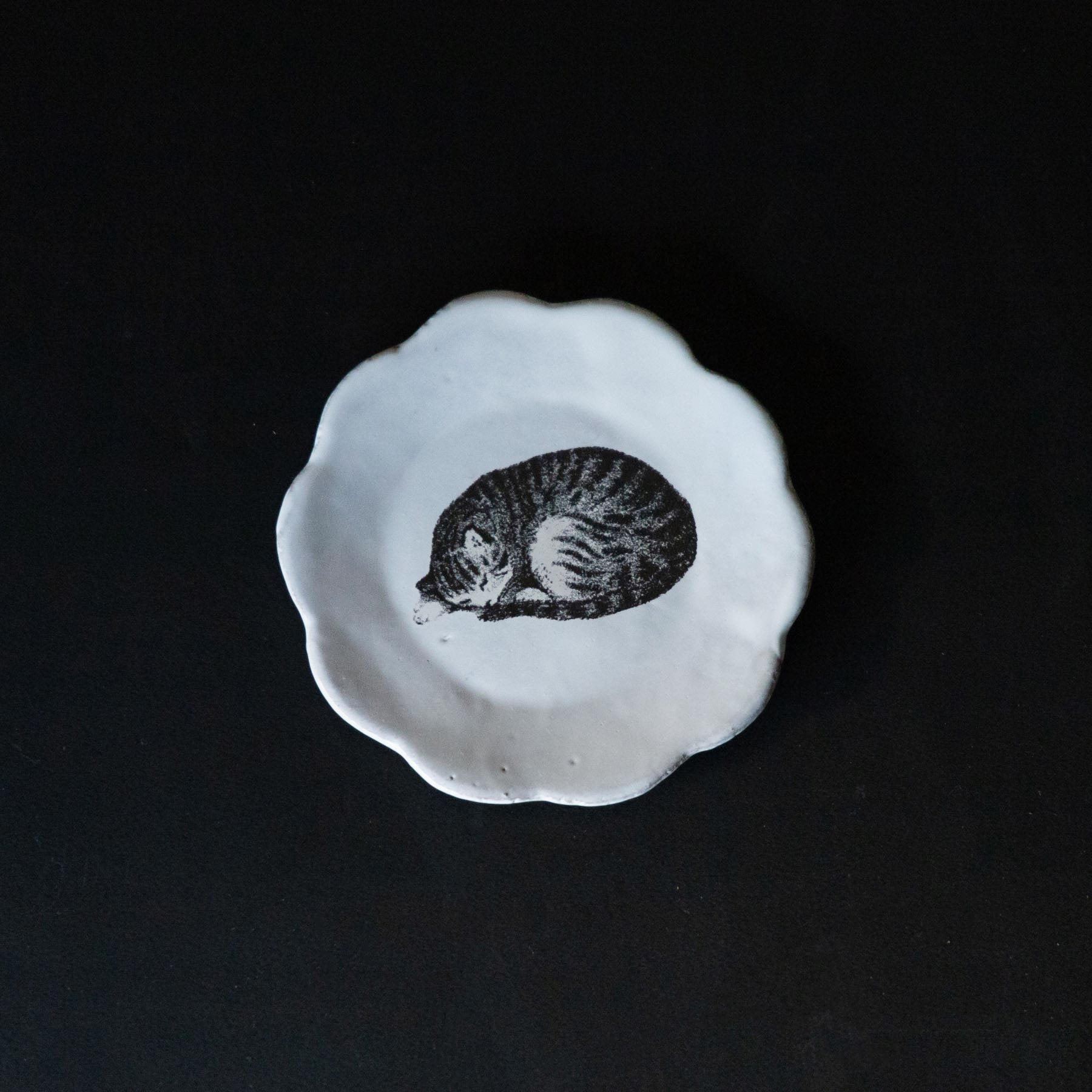 Astier de Villatte John Derian スリーピングキャットディッシュ｜皿