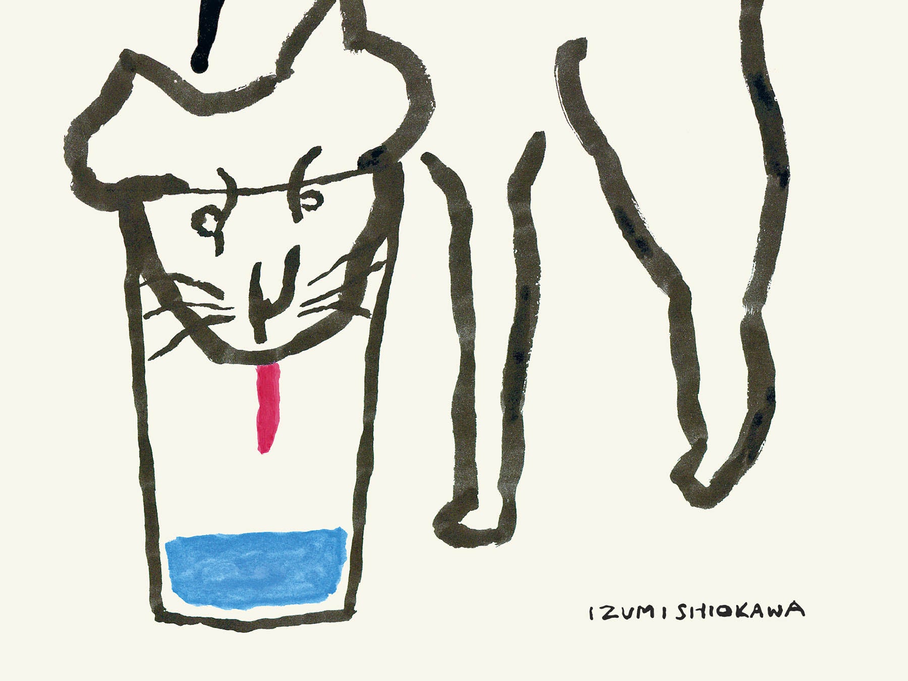 塩川いづみ オリジナルポスター／I feel blue（30cm×40cm）｜アート