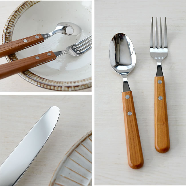 プロバンス カトラリー 木製ハンドル | ゼネラルストア オルネ