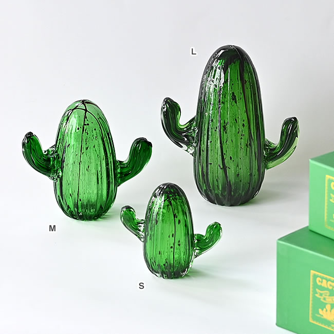 CACTUS ガラスオーナメント サボテンオブジェ ナチュラルインテリア