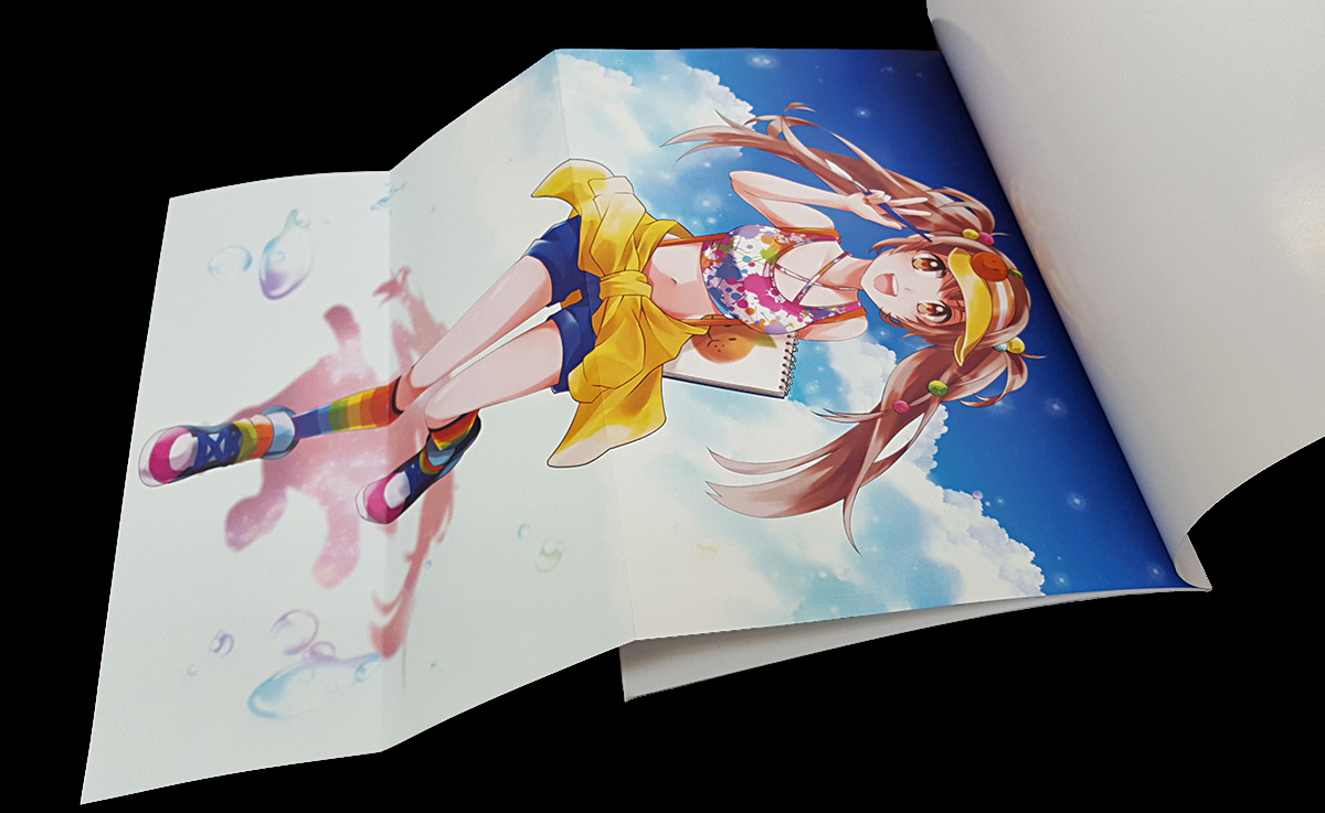 オプション フルカラー折込ポスター | 冊子印刷 | 同人誌印刷と同人