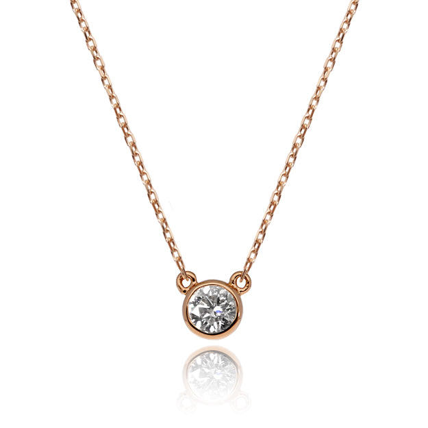 K18/Pt「0.07ctピアヌード」ネックレス｜【オレフィーチェ】Orefice