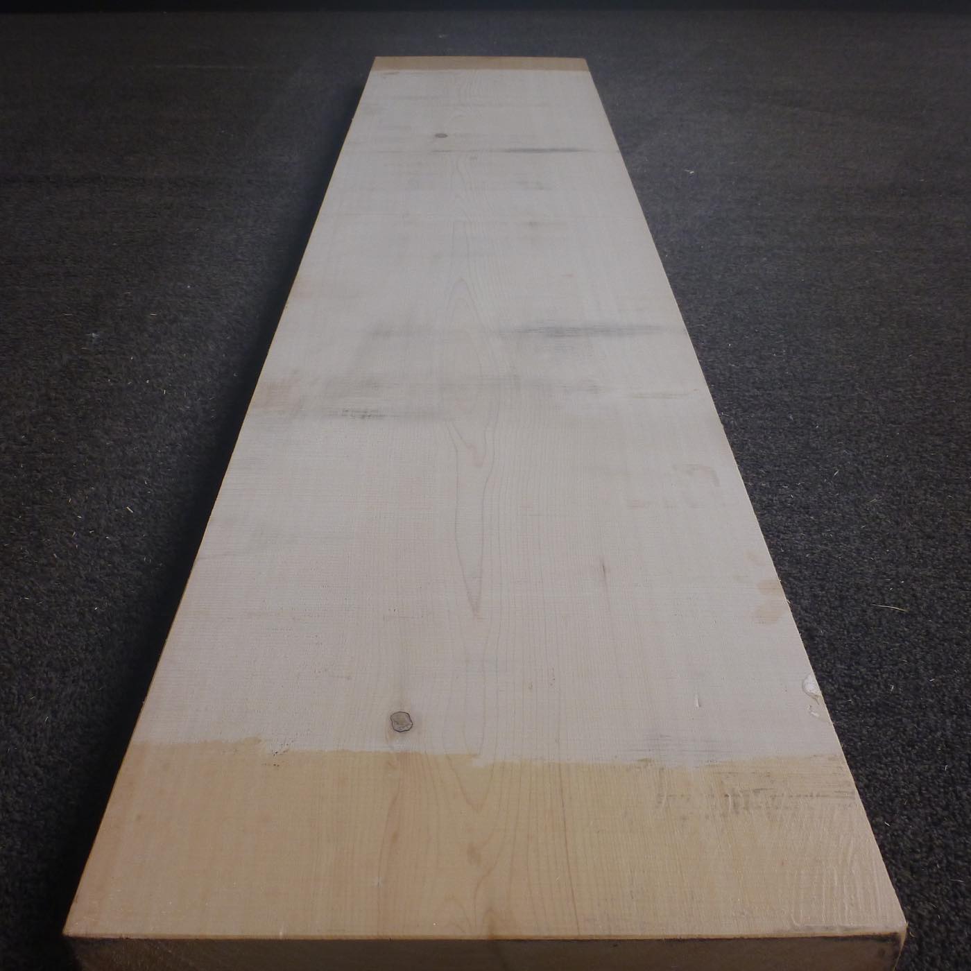 彫刻材 天然木曽檜 板目板 ラフ材 L1600×T48×W345mm 160048345 B