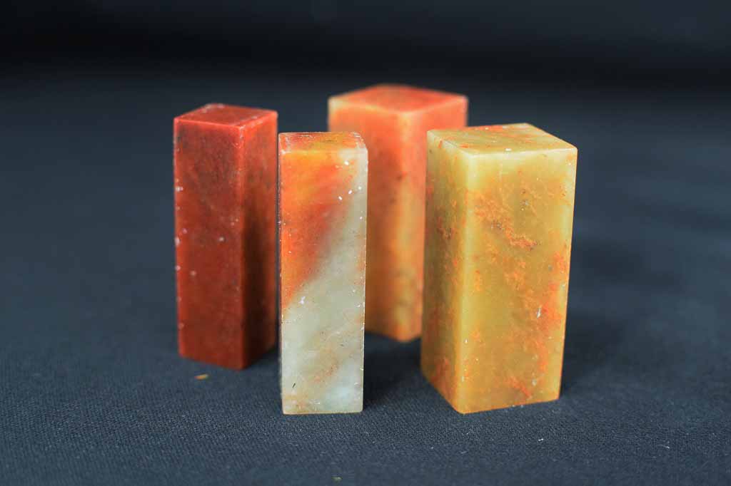 朱砂紅凍石2.4×2.4×5cm 篆刻印材 | 書道用品専門店【大阪教材社】