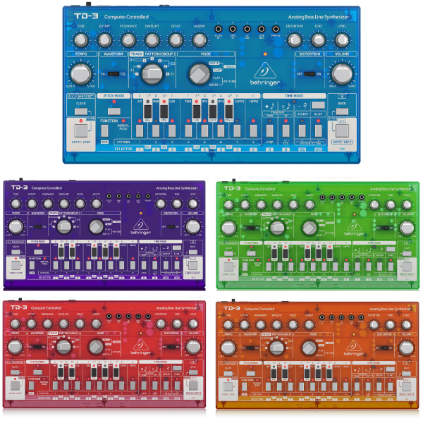 機材マニアの心を奪うベースシンセ、TD-3スケルトンカラーモデルのご
