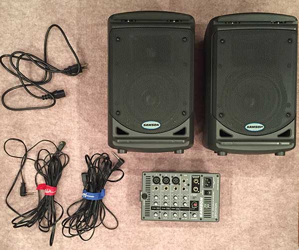 リバーブ機能付き、お買い得コンパトPAセット！】SAMSON/ポータブルPA