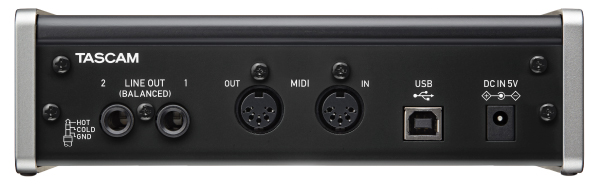 TASCAMのオーディオMIDIインターフェイス、US-2x2のご紹介ページです。