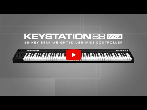 超人気MIDI鍵盤のKeystationから第三世代となるKeystation 88 MK3が