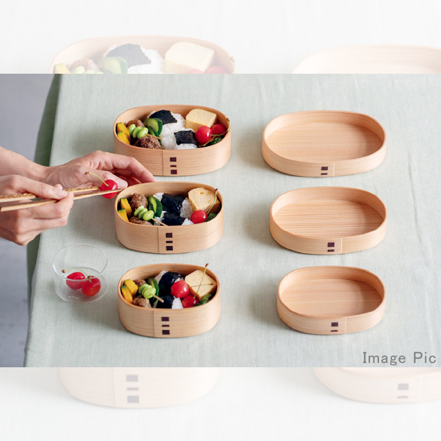 曲げわっぱ -お盆・丸盆・板膳・トレイ-大館曲げわっぱ（伝統工芸品