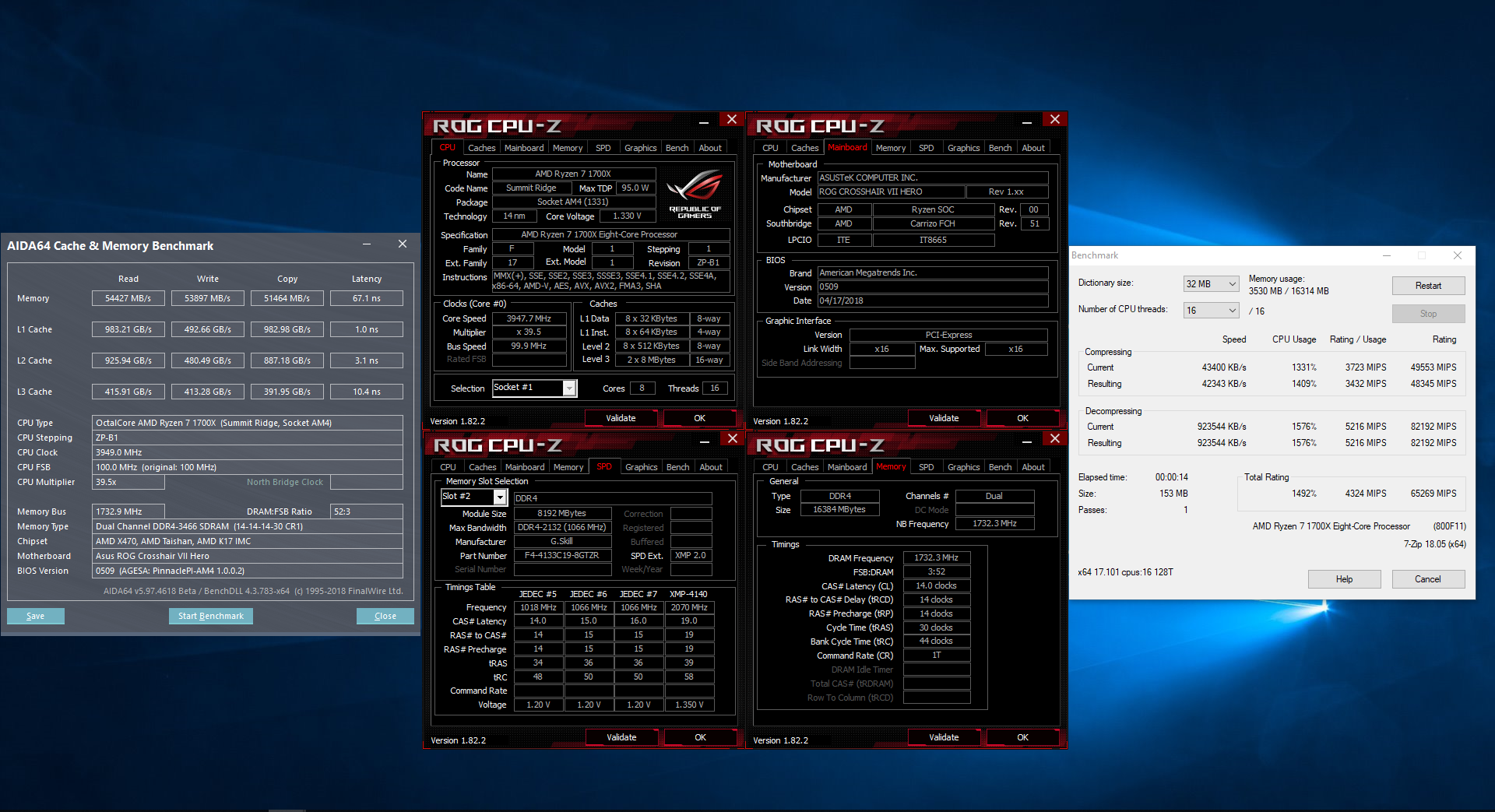 Highest MIPS - screenshots of 7-zip built-in benchmark | Overclock.net