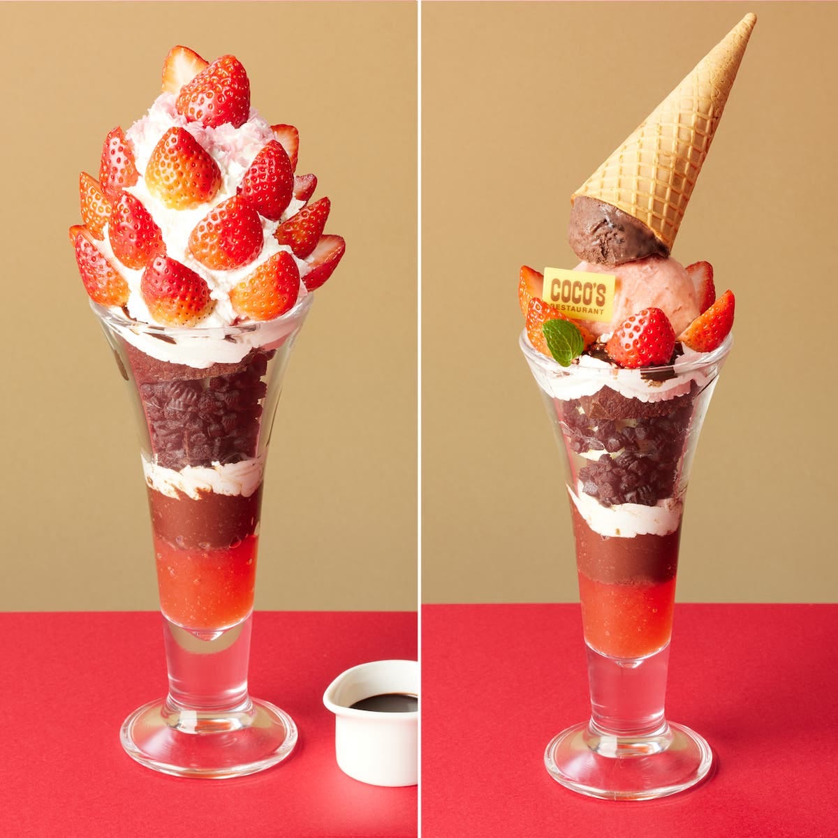 2025最新｜ココスからシーズン真っ盛りのいちご×チョコレートのパフェ