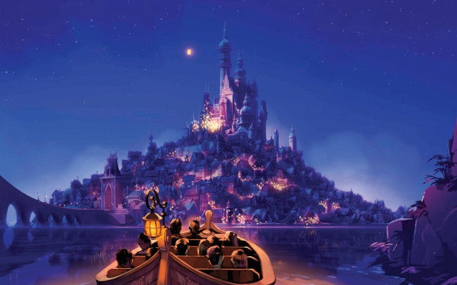 塔の上のラプンツェル』の世界が広がる「ラプンツェルの森」の全貌が