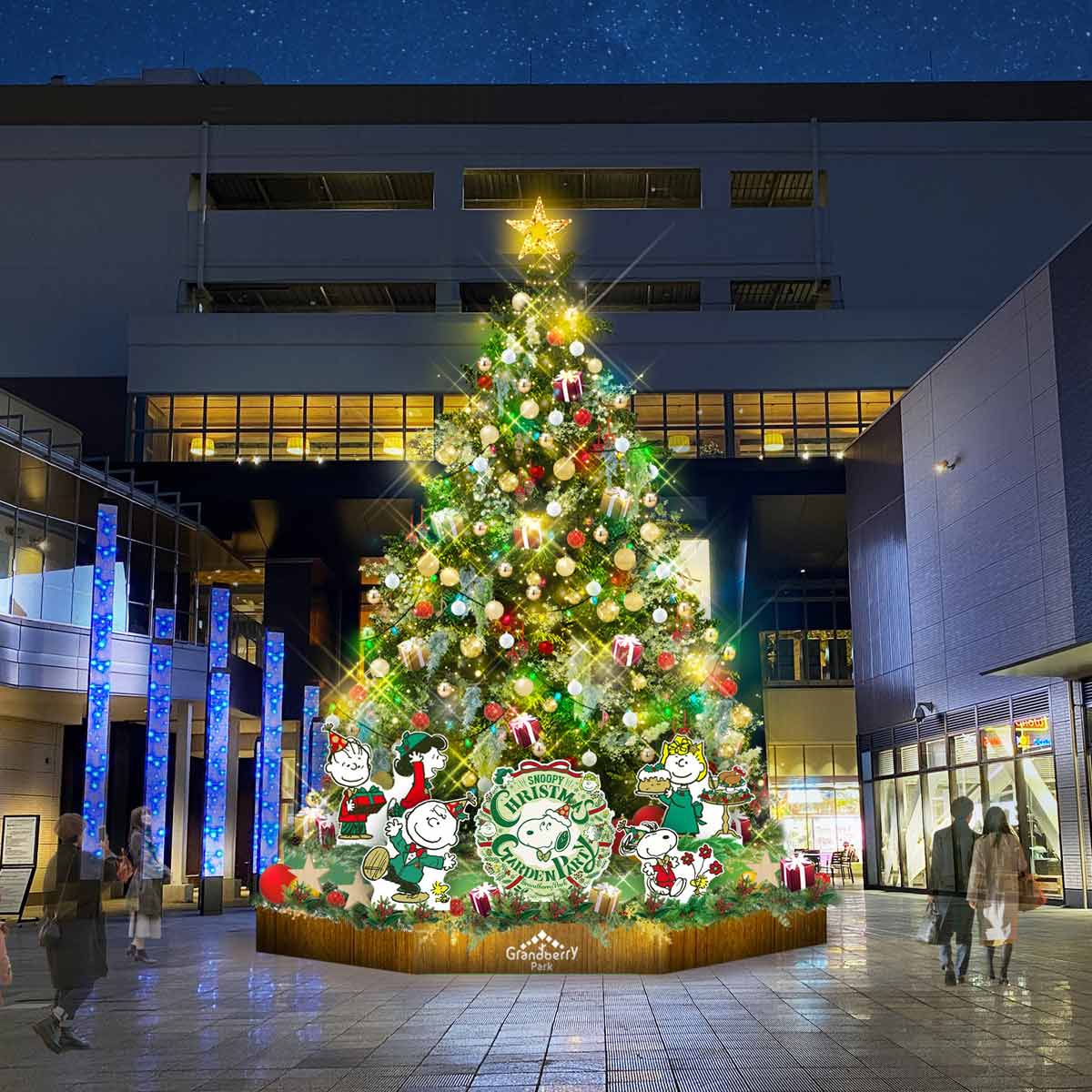 スヌーピーに会える！グランベリーパークのイルミネーション2023