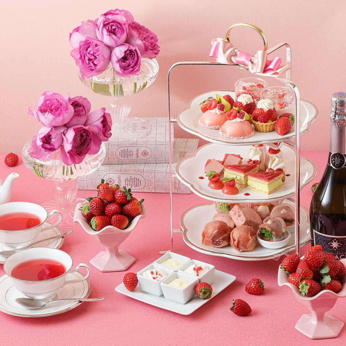 グランドニッコー東京 台場「あまおうアフタヌーンティーセット ～赤い