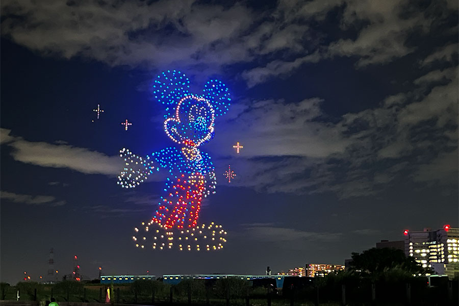 枚方の夜空に…巨大ミッキー出現！「くらわんか花火」初のディズニー