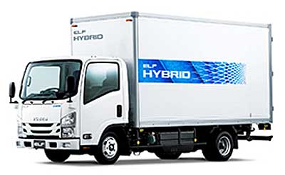 いすゞ／小型トラック「エルフ」のハイブリッド車などで新型車発売