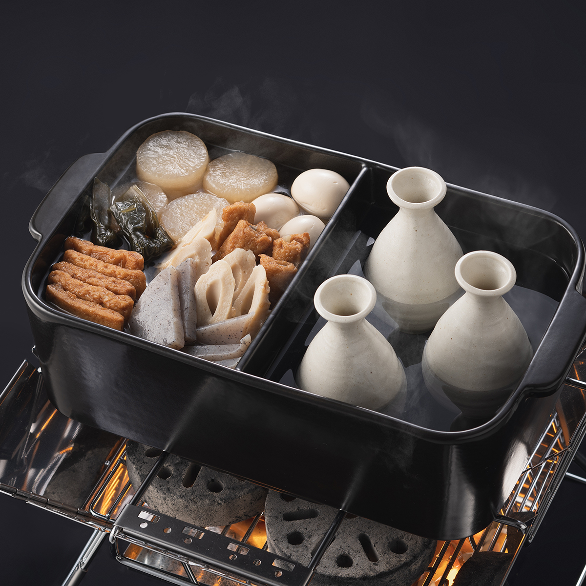 仕切おでん土鍋 （木葢付）|ギア|キッチンウェア|鍋・フライパン|製品