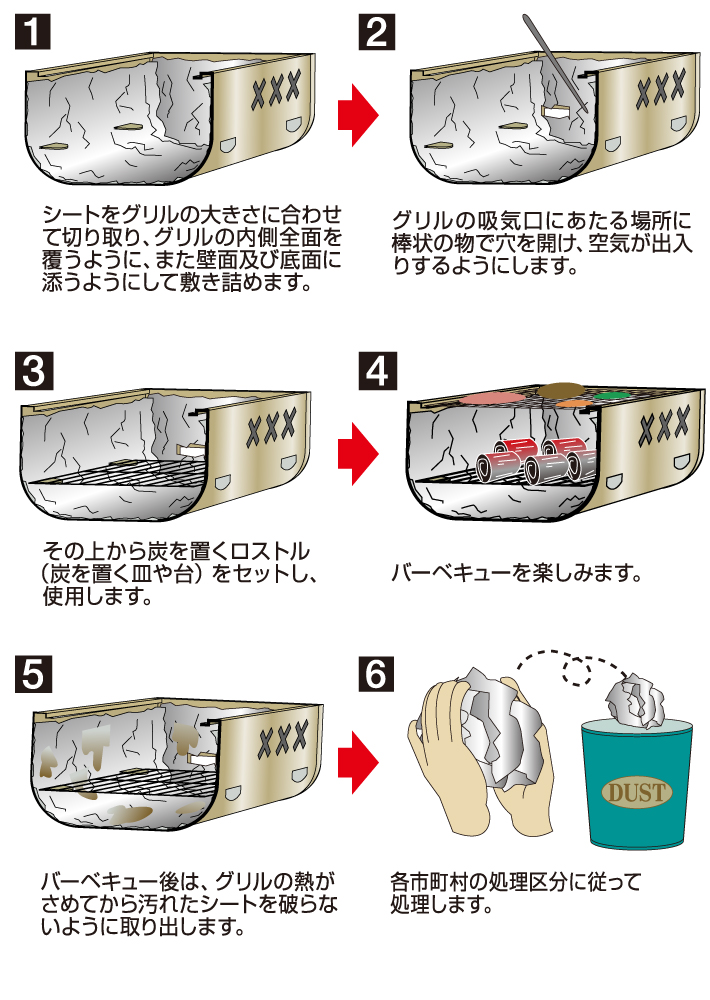 グリルにぴったり）BBQお掃除楽ちんシート・ワイド・3m（極厚）|ギア