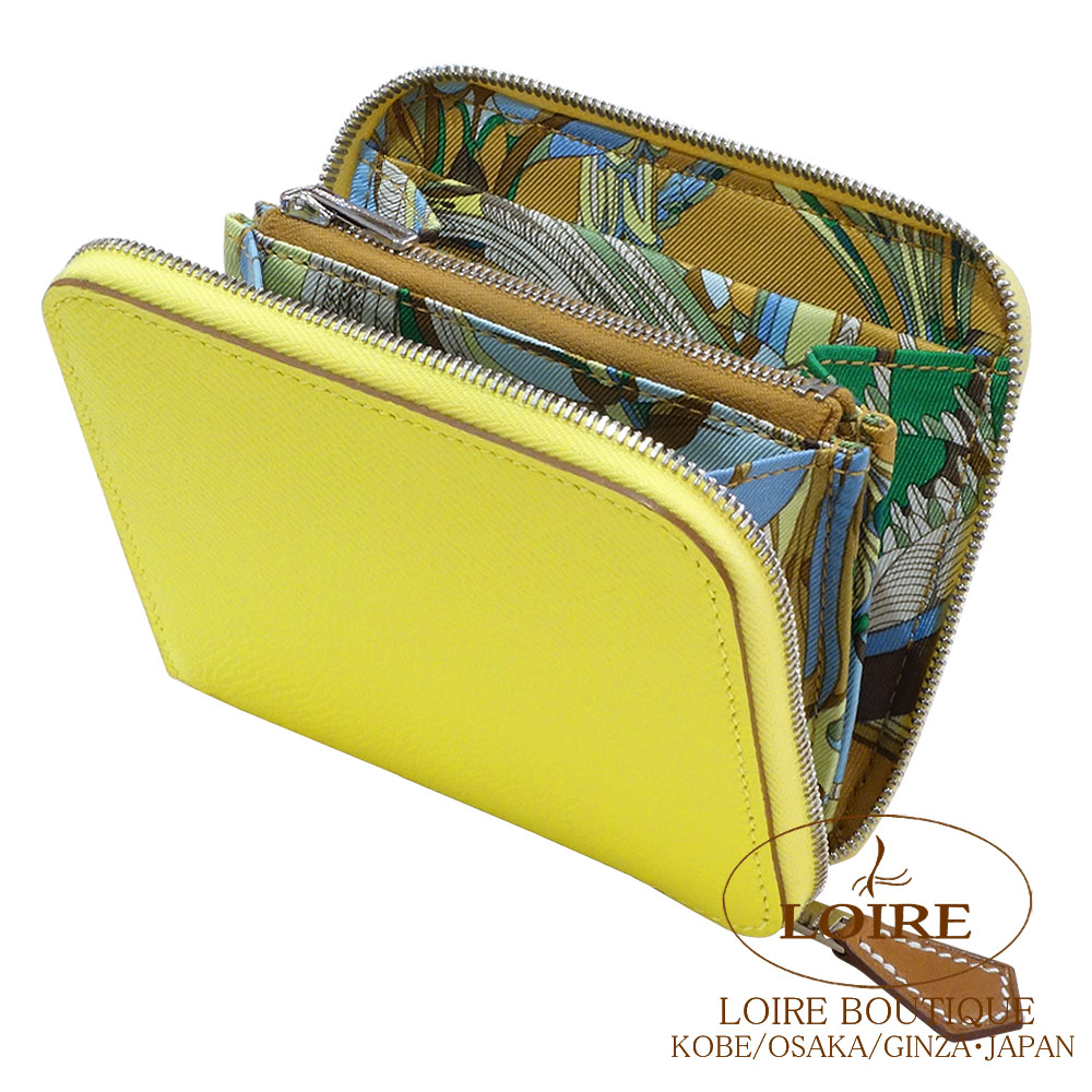 エルメス HERMES シルクインコンパクト エルメス アザップ シルクイン コンパクト ゴールド/ ヴェールフィズ