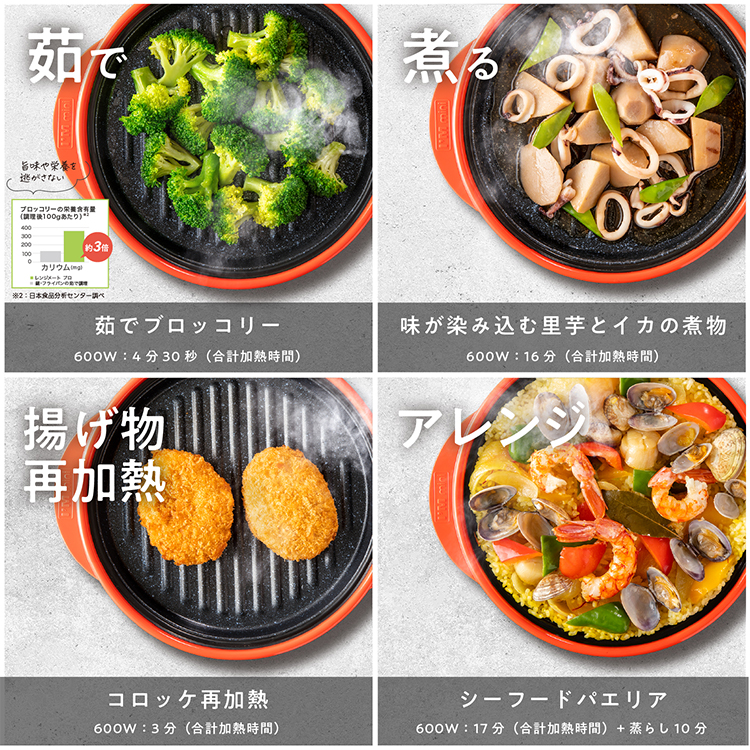 電子レンジ専用調理器 レンジメート プロ レッド(レッド): ホーム