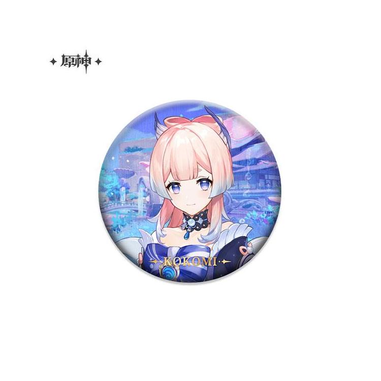 原神 キャラ缶バッジ 珊瑚宮心海: キャラクター・バラエティ雑貨