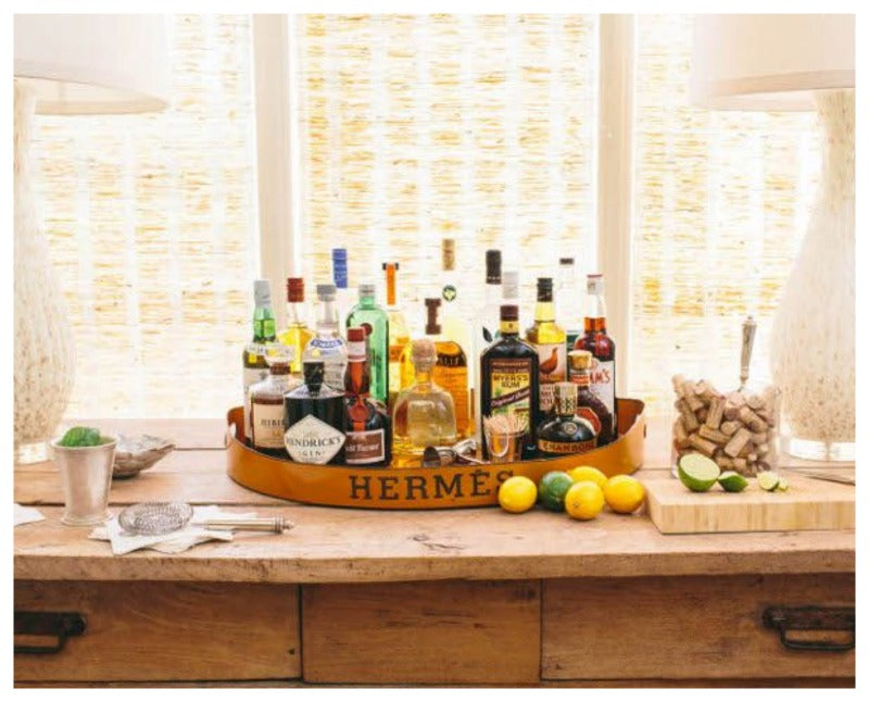 Vintage Hermes Inspired Oversized Metal Tole Tray – Laurier Blanc